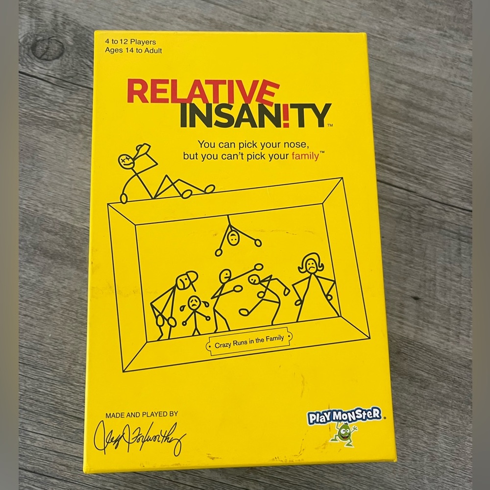NEW! Relative Insanity game